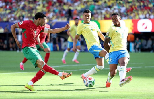 ملخص البرازيل والمغرب في المونديال