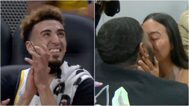 لاعب انديانا بيسيرز يساعد مشجع للتقدم بطلب يد صديقته