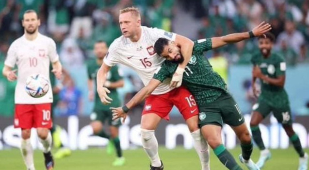 ابرز احداث واهداف مباراة بولندا والسعودية