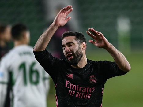 كارفخال مهدّد بالإيقاف لمباراتين في الدوري الاسباني