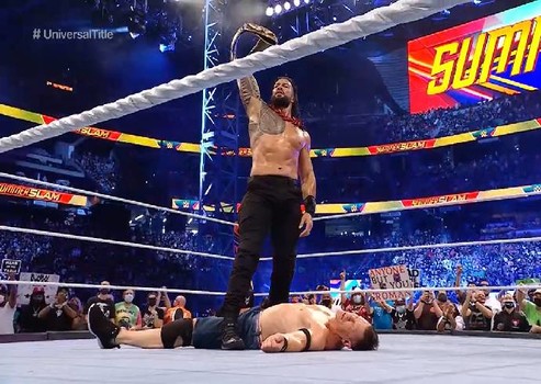 summerslam: عودة ليسنر سينا يسقط امام راينز ولاشلي يتفوق على غولدبرغ