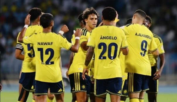 رباعية النصر في مرمى الرياض