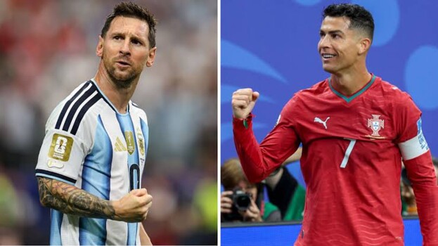 رونالدو يواسي ميسي بعد وفاة والده