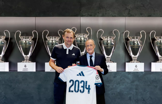 ريال مدريد واديداس يمددان شراكتهما التاريخية حتى 2034