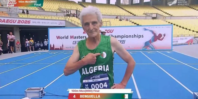 عدّاء جزائري بعمر الـ92  يدخل تاريخ بطولة العالم  للماسترز لألعاب القوى!