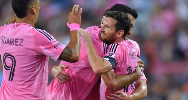 ميسي يواصل تحطيم الأرقام القياسية في الدوري الاميركي ويقود انتر ميامي للفوز على نيو إنغلاند ريفولوشن