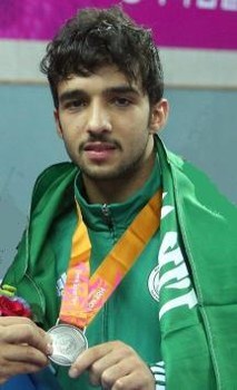 لاعب الكاراتيه عبد الله الحربي يختتم المشاركة السعودية بأسياد بفضية