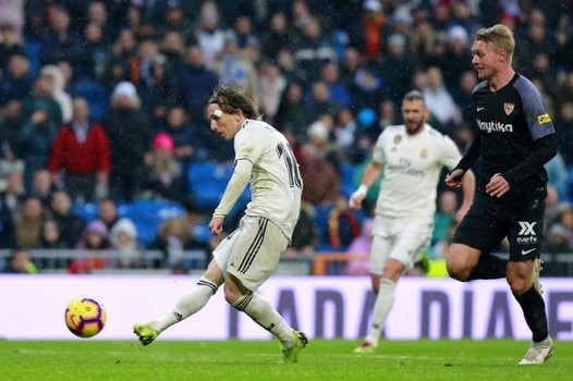 هدفا ريال مدريد في مرمى اشبيليه
