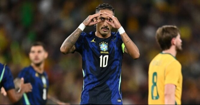إصابة رافينيا تثير القلق في برشلونة بعد مباراة البرازيل وأستراليا