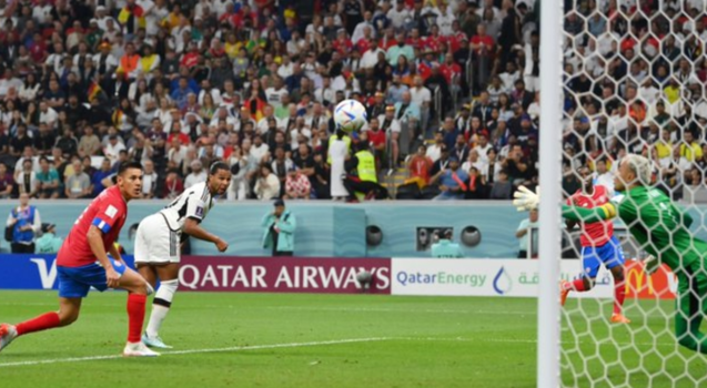 الشوط الاول: المانيا تتقدم على كوستاريكا بهدف واسبانيا تتفوق على اليابان بنفس النتيجة