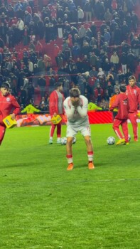 جيانيني يذرف دموع الفرح في ظهوره الأول مع أرجنتينوس