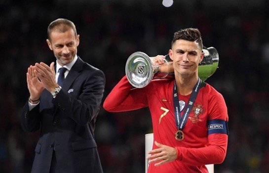 رونالدو سعيد بلقب دوري الامم الاوروبية