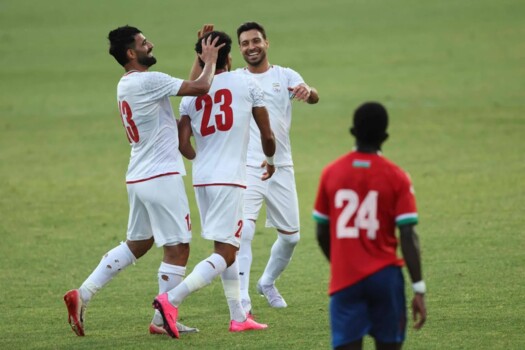وديا ايران تتخطى غامبيا بثلاثية