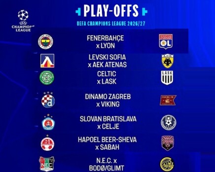 حسم مواجهات الملحق المؤهل لدوري ابطال اوروبا 2026-2027