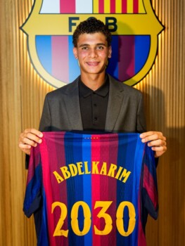 برشلونة يجدد عقد حمزة عبد الكريم حتى 2030