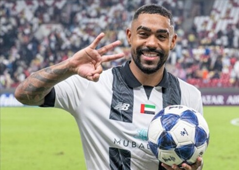 مالكوم يحصد جائزة رجل مباراة الجزيرة والمحرق