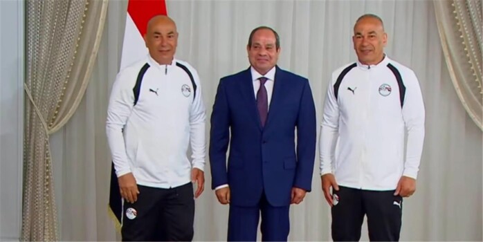الرئيس السيسي يستقبل منتخب مصر ويحدد مصير المدرب حسام حسن