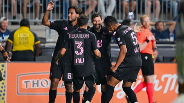 ميسي يسجل ويصنع في تعادل انتر ميامي وفيلادلفيا
