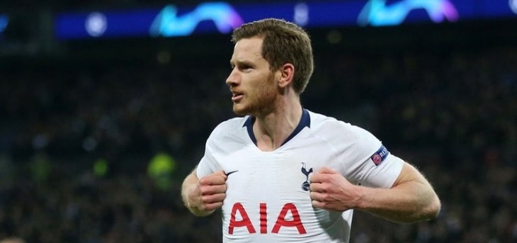 يان فيرتونغن أفضل لاعب في الجولة الأخيرة من دوري أبطال أوروبا