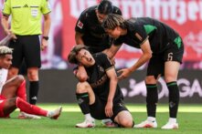 نقل لاعب مونشنغلادباخ الى المستشفى