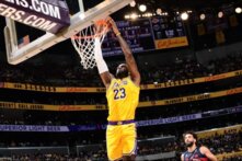 ليبرون جايمس افضل مسجلي مباريات NBA التي اقيمت فجر اليوم