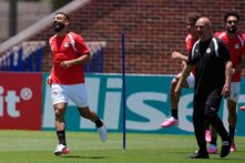 عاصفة رعدية توقف تمرين المنتخب المصري