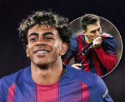 ميسي يغازل برشلونة عبر لامين يامال