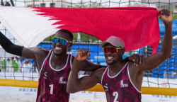 قطر تتوج بذهبية الطائرة الشاطئية في اسياد 2026