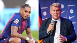 لابورتا يحسم مستقبل رافينيا مع برشلونة