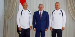 الرئيس السيسي يستقبل منتخب مصر ويحدد مصير المدرب حسام حسن
