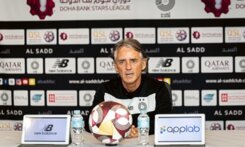 مانشيني: مواجهة الدحيل صعبة وهدفنا العبور إلى نهائي كأس الامير